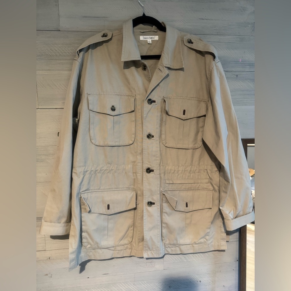 TravelSmith Khaki Military Jacket - Picture 8 of 16